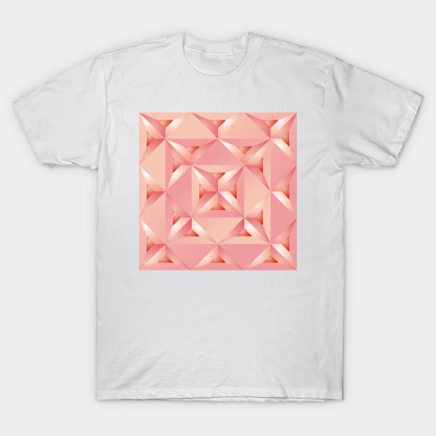 Sweet Pink Creamy Lattice over Strawberry Filling T-Shirt by Flabbart